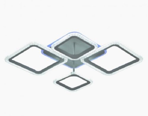 Светильник светодиодный (Люстра) Мелодия Света Квадраты M68624-2+2+1/730-80W CR картинка 